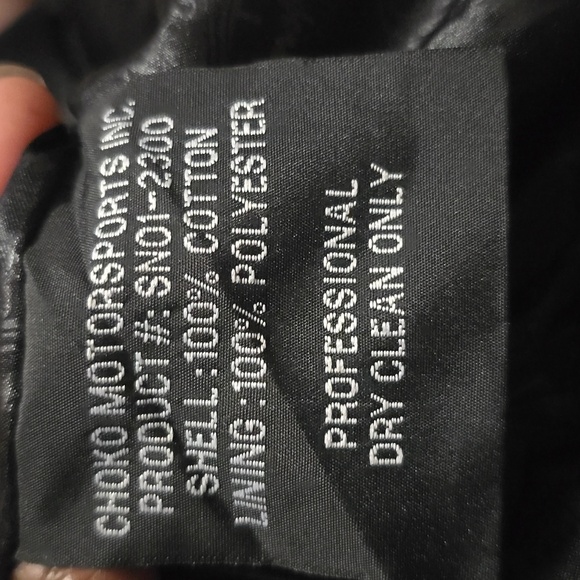 Choko Motorsports Authentic Apparel Snap On Tool Black & Red Men's Jacket XL - Picture 15 of 15